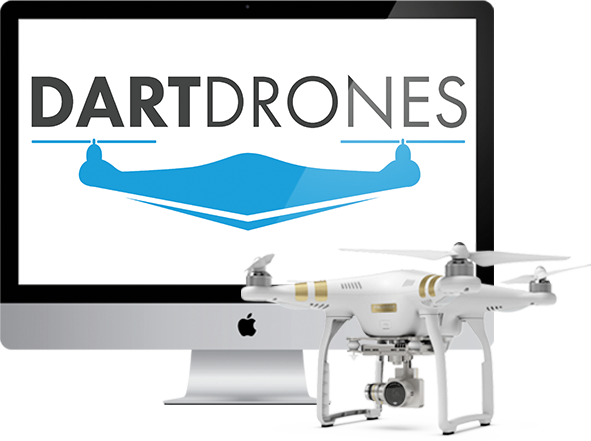 Image of drones with computer